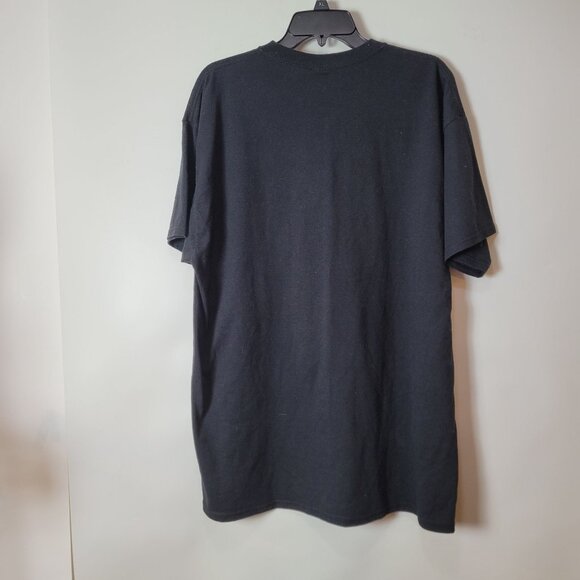 Fraser Clan Je Suis Prest Stag Crest Black T-Shirt 2XL Heavyweight Jerzees Cotto - Picture 6 of 8